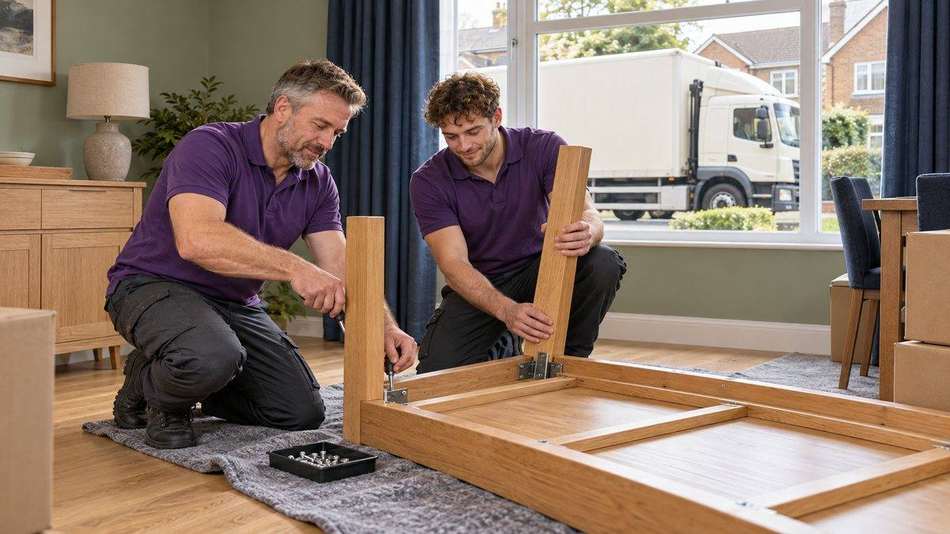 Basildon removals &mdash; Dismantling and carefully reassembling furniture